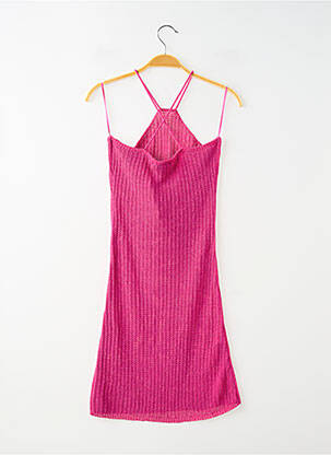 Rochie scurtă croială cambrată bretele subțiri roz MANGO femeie