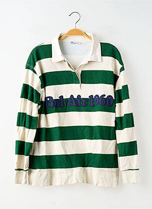 Polo mâneci lungi mâneci lungi verde ZARA femeie