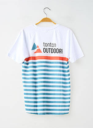 Tricou croială dreaptă mâneci scurte albastru TONTON OUTDOOR femeie