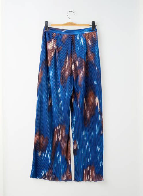 Pantalon larg talie cu cleme talie înaltă albastru NASTY GAL femme