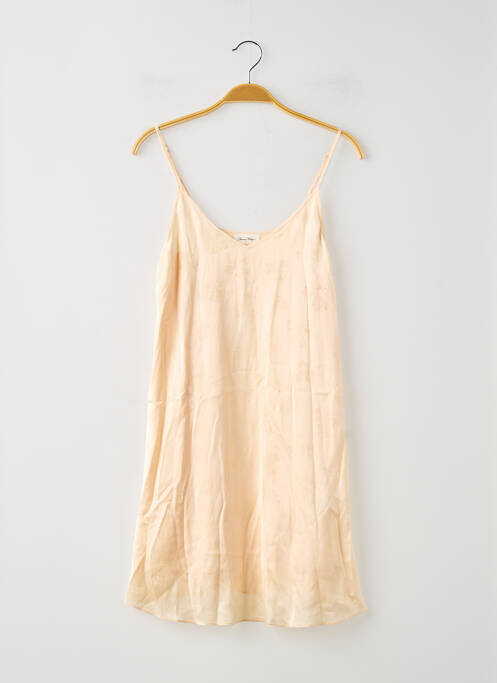 Rochie scurtă căptușeală bretele subțiri bej AMERICAN VINTAGE femme