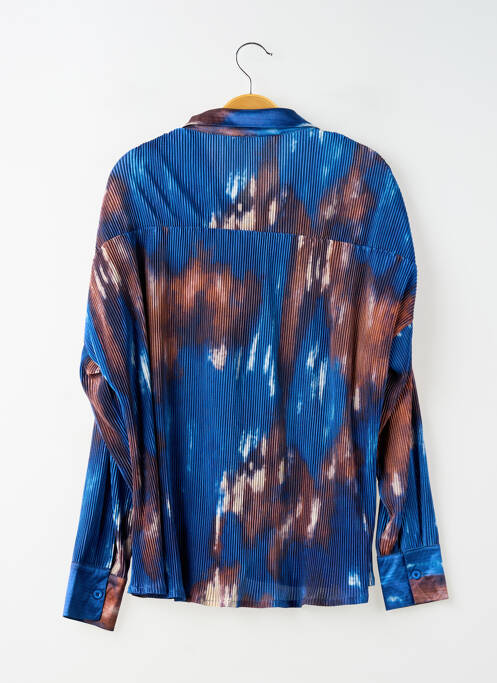 Cămașă croială fluidă mâneci lungi albastru NASTY GAL femme