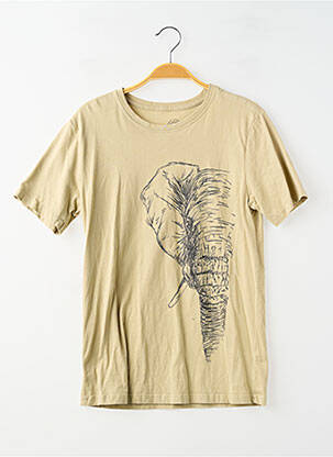 Tricou croială cambrată mâneci scurte verde KOOL AFRICA homme