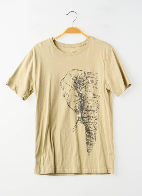 Tricou croială cambrată mâneci scurte verde KOOL AFRICA homme