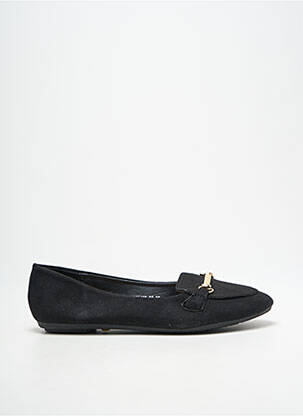 Mocasini chiquet toc plat până la 3 cm negru DAY-VINE femeie