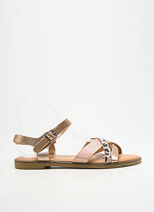 Sandale/pantofi decupați chiquet toc plat până la 3 cm roz NIO NIO femme