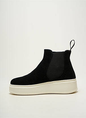 Botine/ghete nubuc toc de 4 la 6 cm negru GIO+ femeie