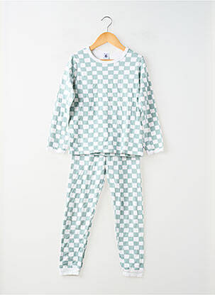Pijama mâneci lungi verde PETIT BATEAU băiat