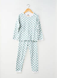 Pijama mâneci lungi verde PETIT BATEAU garcon