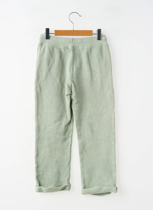 Pantalon drept închidere cu legături de legat talie elastică verde MONOPRIX garcon