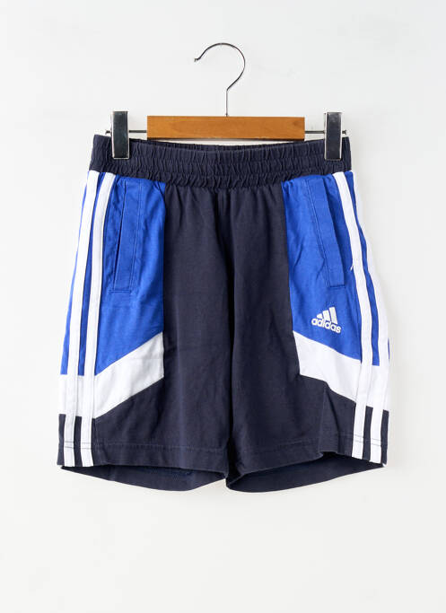 Șort sport multisport talie elastică albastru ADIDAS garcon