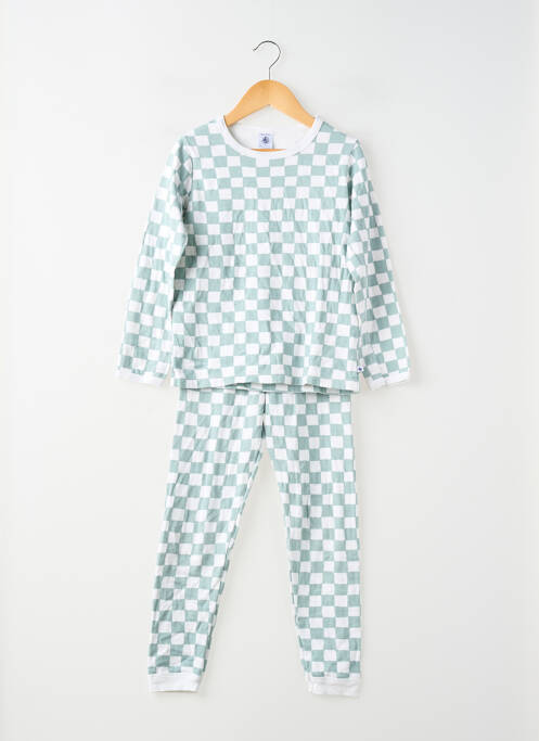 Pijama mâneci lungi verde PETIT BATEAU garcon