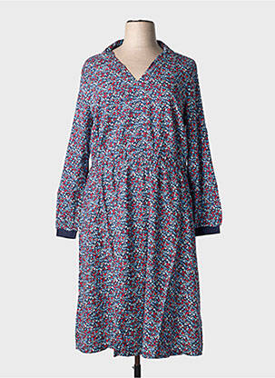 Rochie lungă mâneci lungi mâneci lungi albastru SHEEGO femeie