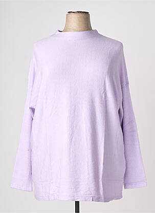 Pulover croială dreaptă mâneci lungi violet SHEEGO femeie