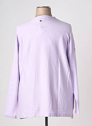 Pulover croială dreaptă mâneci lungi violet SHEEGO femeie