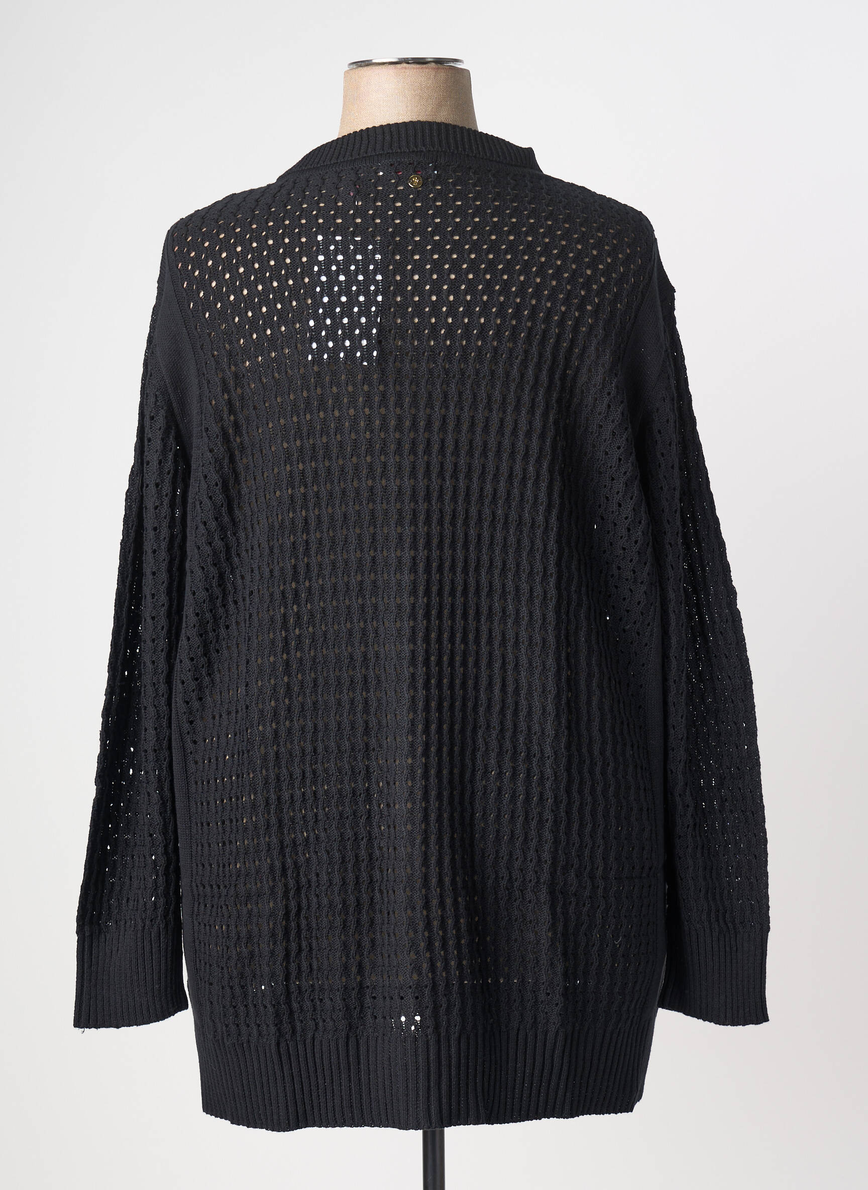Jachete casual guler de bluză negru SHEEGO femeie