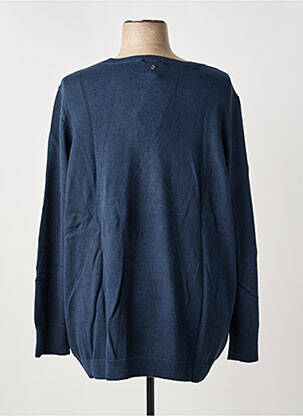 Pulover țesătură moale și aerisită mâneci lungi albastru SHEEGO femeie