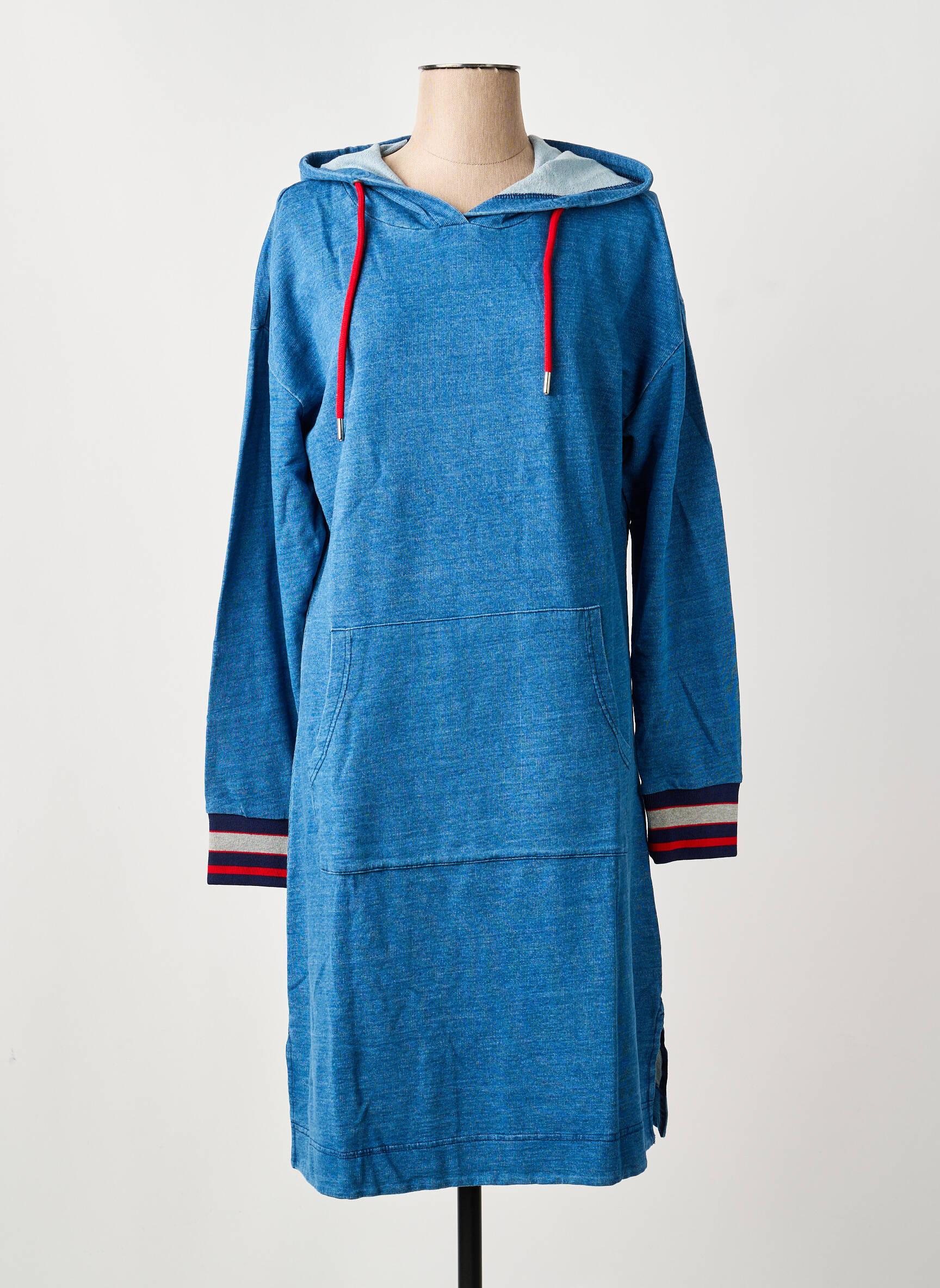 Rochie midi mâneci scurte mâneci scurte albastru SHEEGO femeie