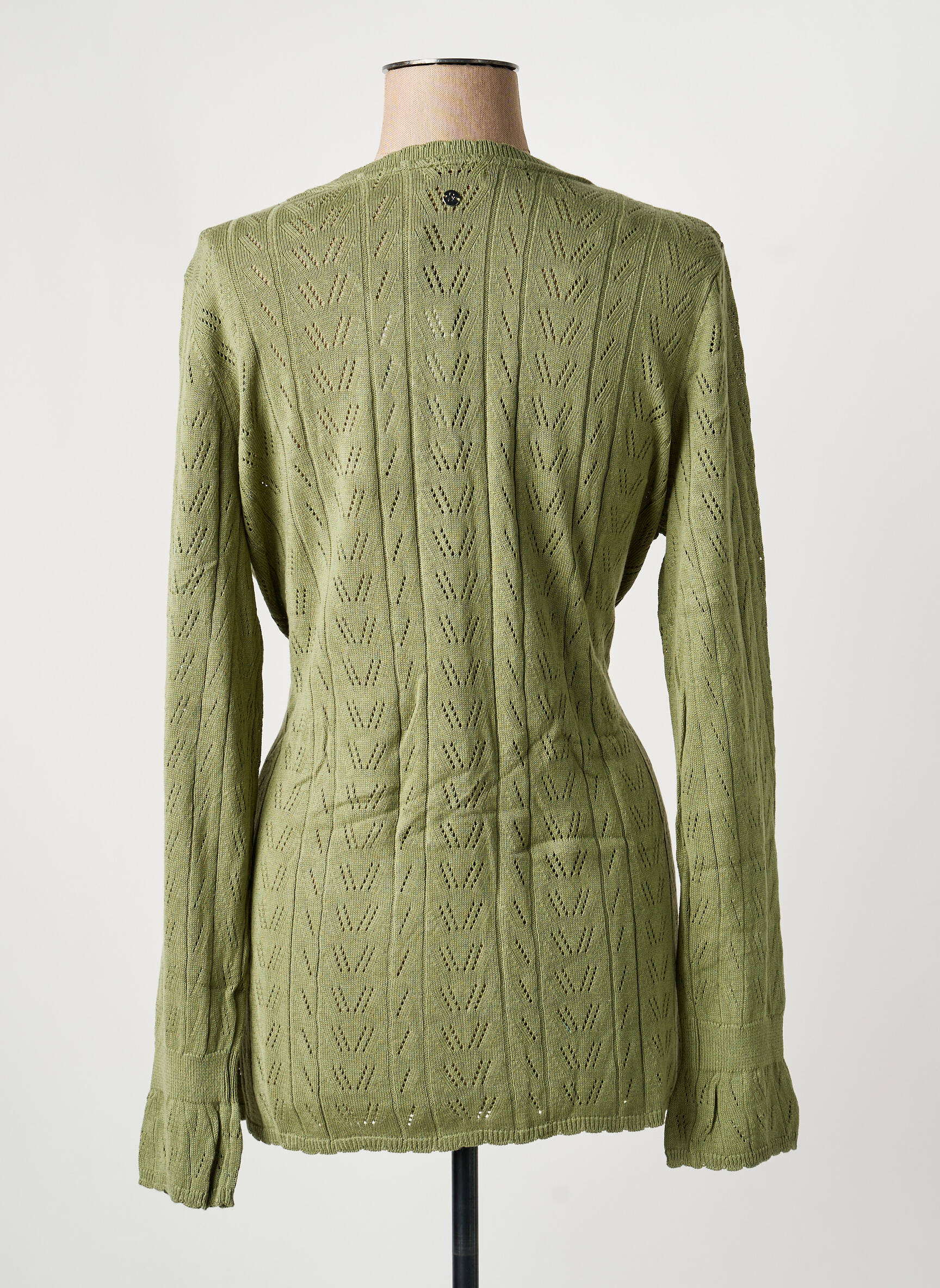 Vestă cu mâneci lungi mâneci lungi verde SHEEGO femeie