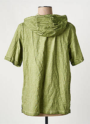 Tricou croială dreaptă mâneci scurte verde SHEEGO femeie