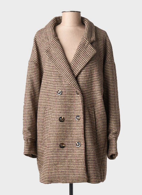 Palton lung bej LA PETITE ETOILE femeie