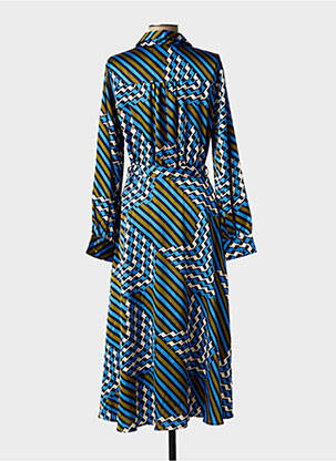 Rochie lungă mâneci lungi mâneci lungi albastru LA PETITE ETOILE femeie