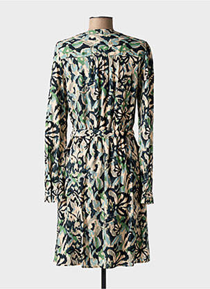 Rochie midi croială fluidă mâneci lungi verde C'EST BEAU LA VIE femeie