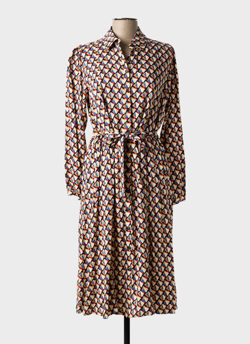 Rochie midi bej C'EST BEAU LA VIE femeie