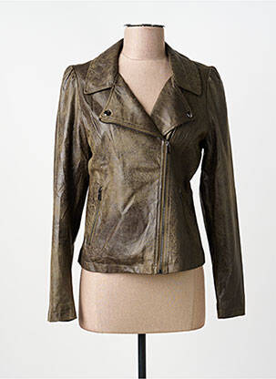 Jachete casual guler tip costum verde LAURA JO femeie