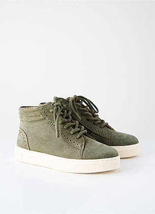 Adidași material neted platformă verde CYRILLUS fată
