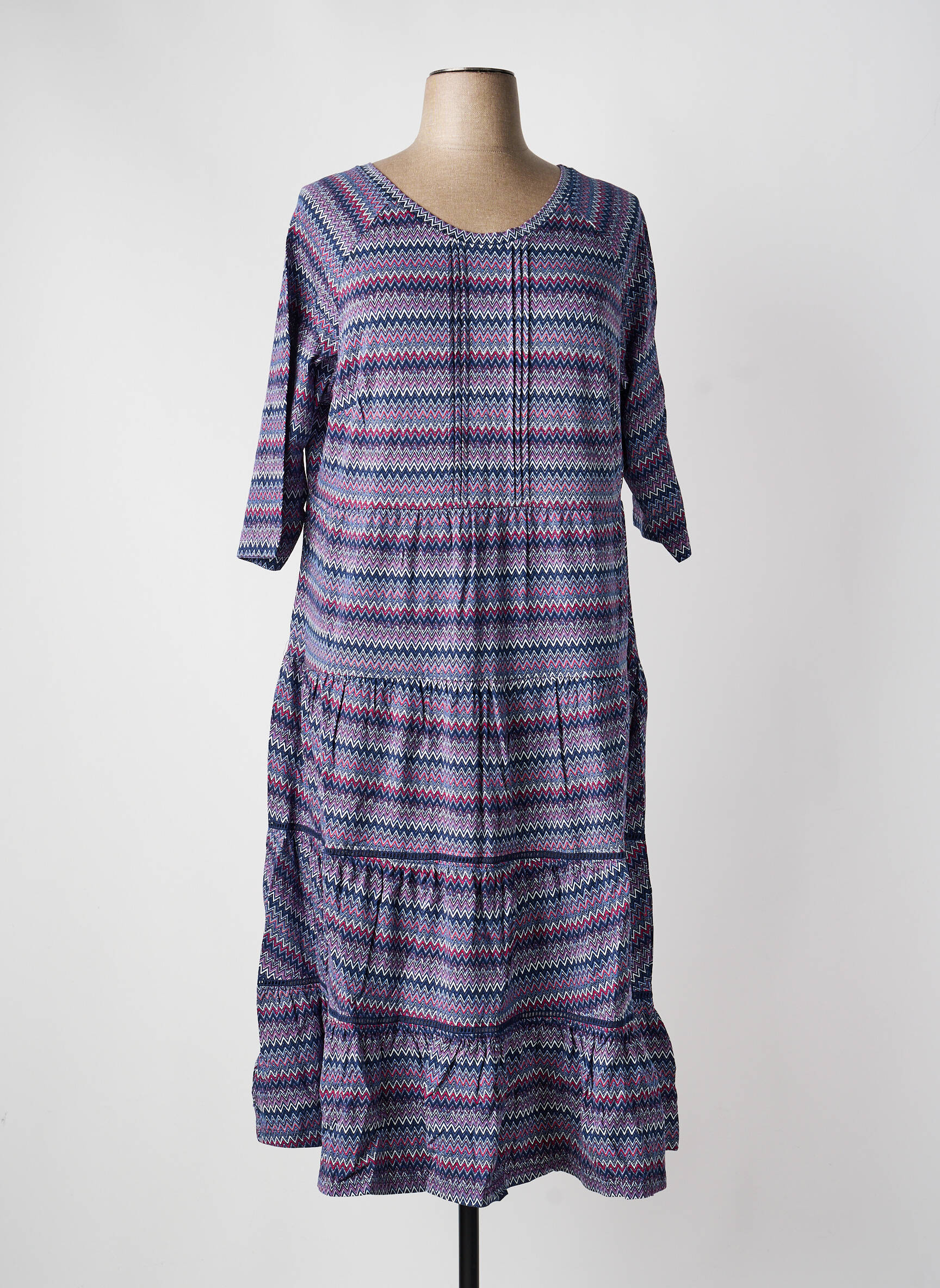 Rochie lungă mâneci lungi mâneci lungi violet SHEEGO femeie