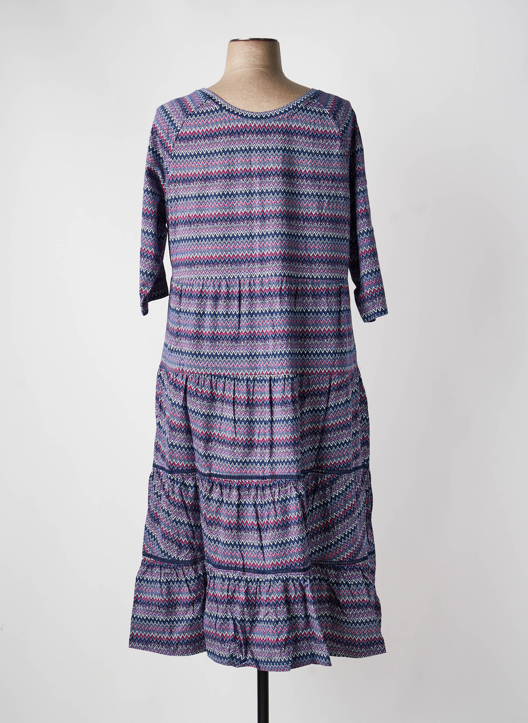 Rochie lungă mâneci lungi mâneci lungi violet SHEEGO femeie