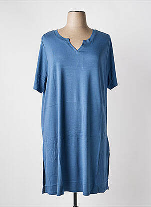 Rochie midi mâneci scurte mâneci scurte albastru SHEEGO femeie