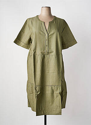Rochie midi mâneci lungi mâneci lungi verde SHEEGO femeie