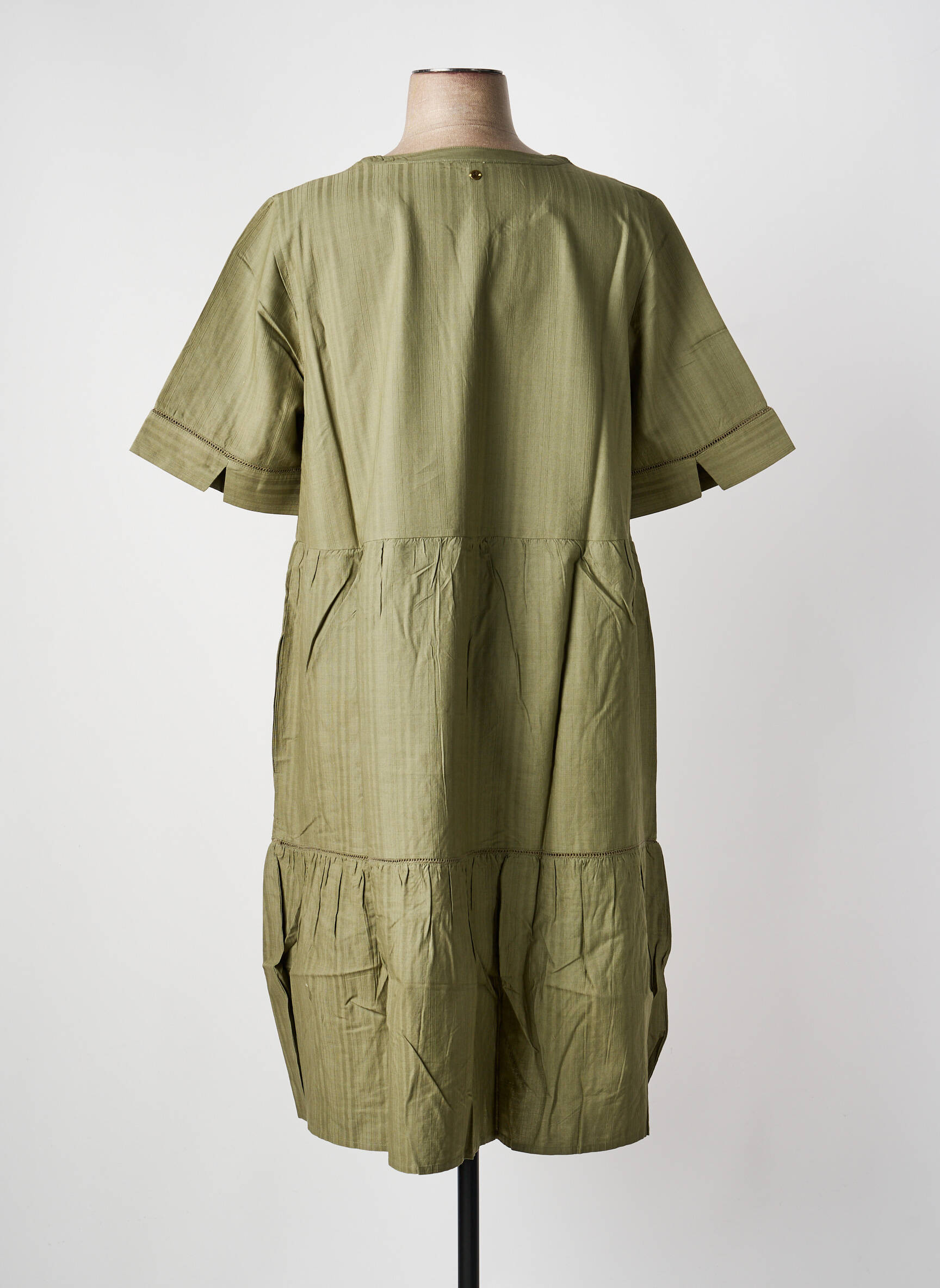 Rochie midi mâneci lungi mâneci lungi verde SHEEGO femeie