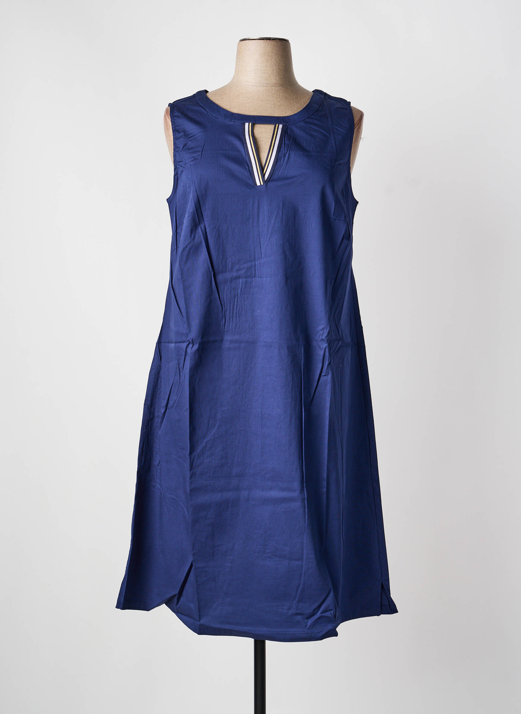 Rochie midi fără mâneci fără mâneci albastru SHEEGO femeie
