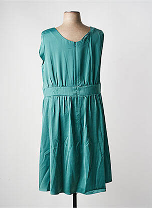 Rochie midi croială fluidă fără mâneci verde SHEEGO femeie