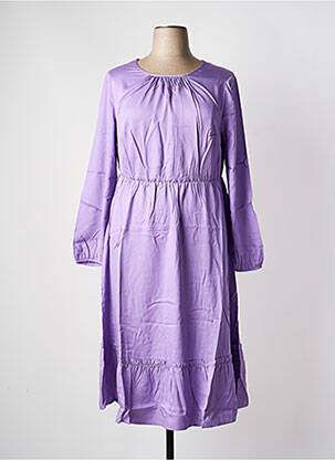 Rochie lungă mâneci lungi mâneci lungi violet SHEEGO femeie