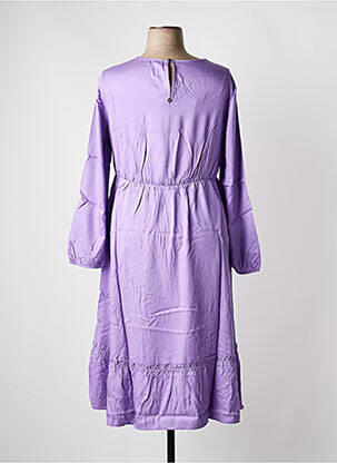 Rochie lungă mâneci lungi mâneci lungi violet SHEEGO femeie