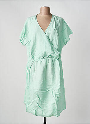Rochie midi mâneci scurte mâneci scurte verde SHEEGO femeie