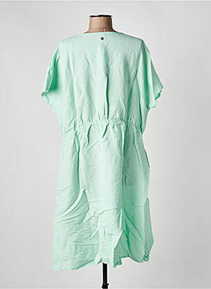 Rochie midi mâneci scurte mâneci scurte verde SHEEGO femeie