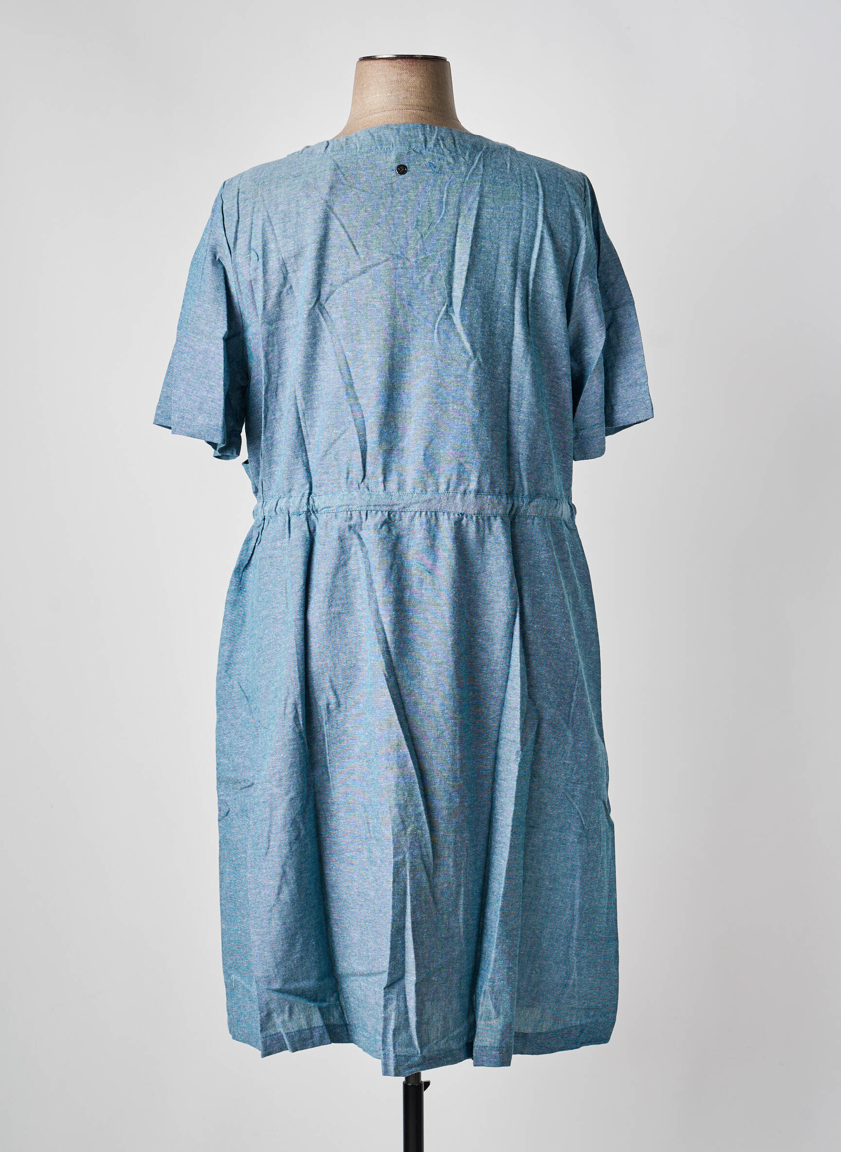 Rochie midi mâneci scurte mâneci scurte verde SHEEGO femeie