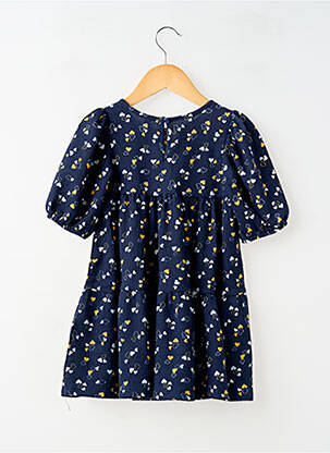 Rochie midi mâneci scurte mâneci scurte albastru SANS MARQUE fată