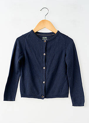 Vestă cu mâneci lungi strânsă pe partea de jos albastru KIABI fille