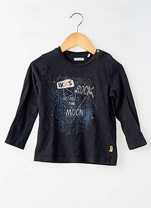 Tricou mâneci lungi mâneci lungi negru IKKS garcon