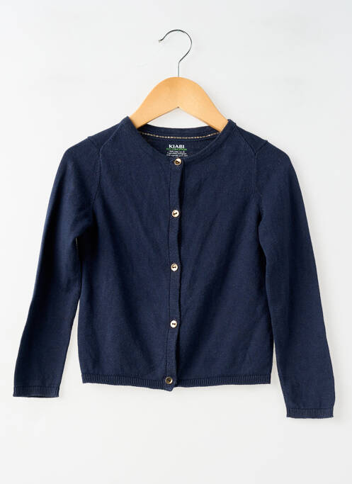 Vestă cu mâneci lungi strânsă pe partea de jos albastru KIABI fille