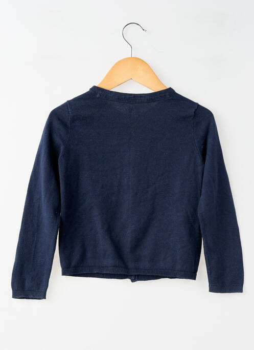 Vestă cu mâneci lungi strânsă pe partea de jos albastru KIABI fille