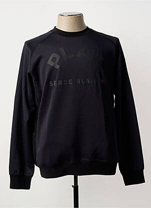 Hanorac elasticitate mâneci lungi negru SERGE BLANCO bărbat