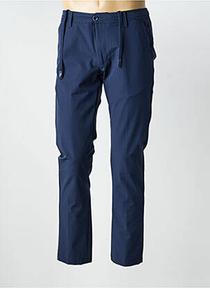 Pantalon chino țesătură poplin mărime normală albastru CONTE OF FLORENCE femeie