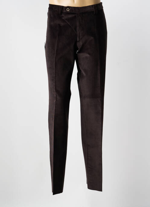 Pantalon drept țesătură catifea mărime normală maro VELCOREX homme